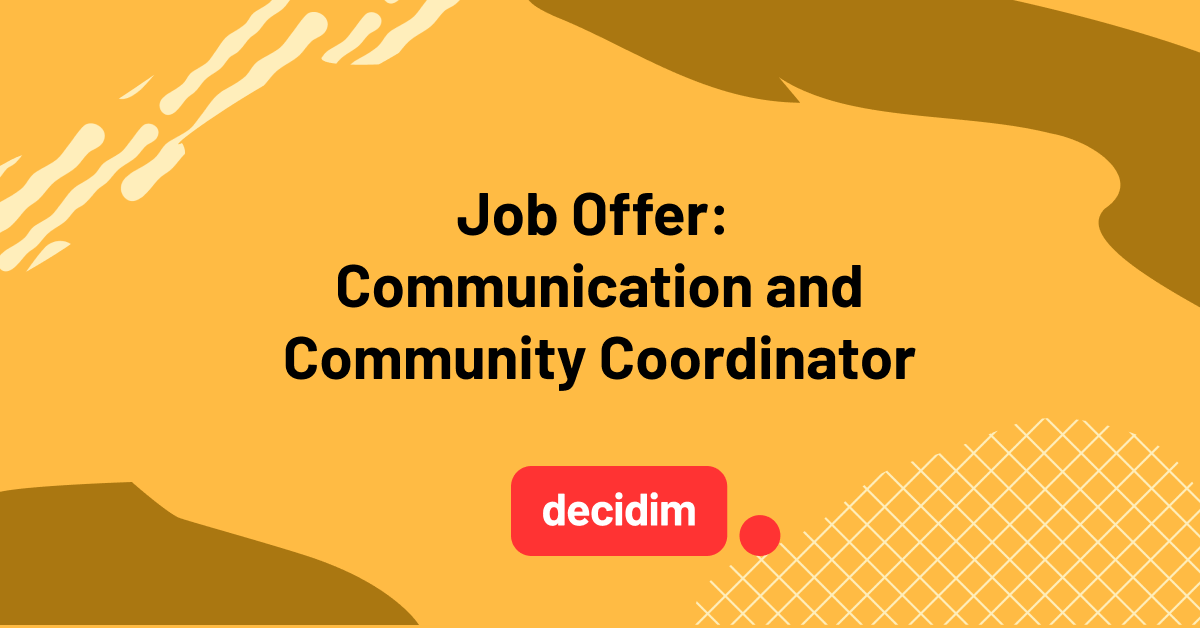 Job Offer - Communications Coordinator