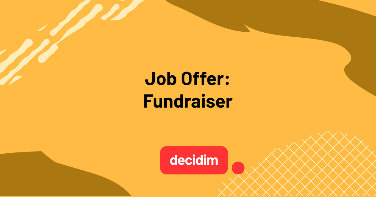 Job offer: Fundraiser