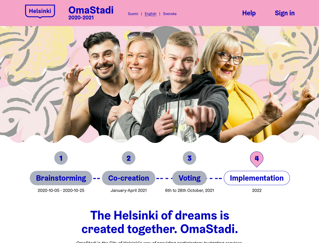 Decidim and the city of Helsinki